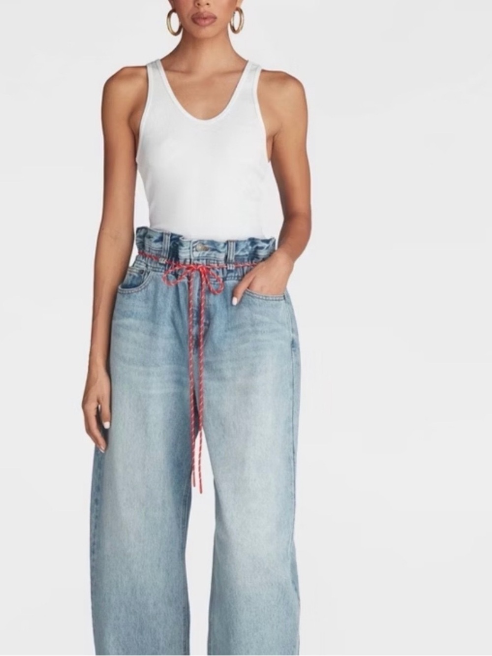 KBB High-Rise Barrel Leg Jeans - NWT